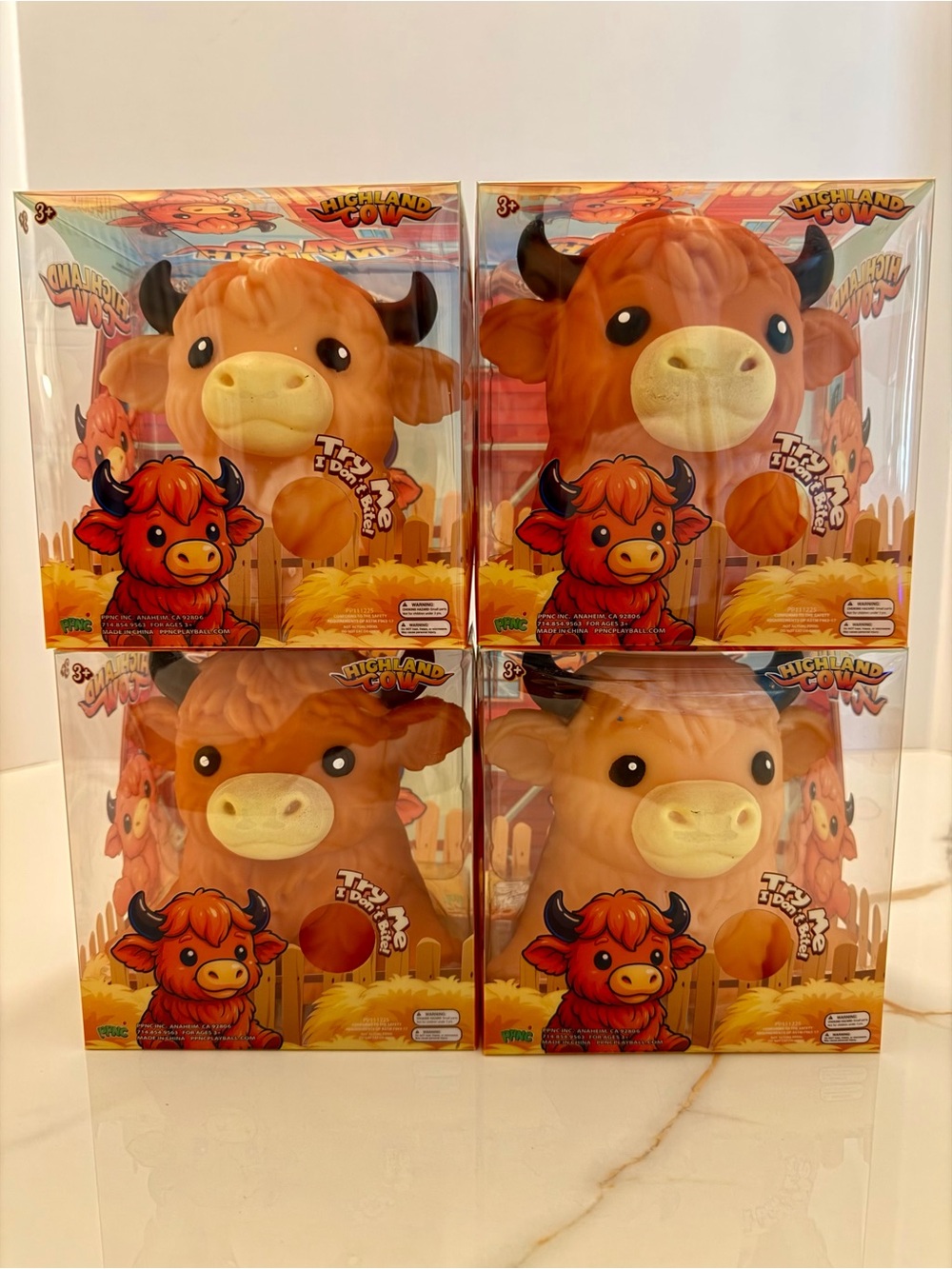 New PPNC Squishy HIGHLAND COW TikTok Viral Stress Relief